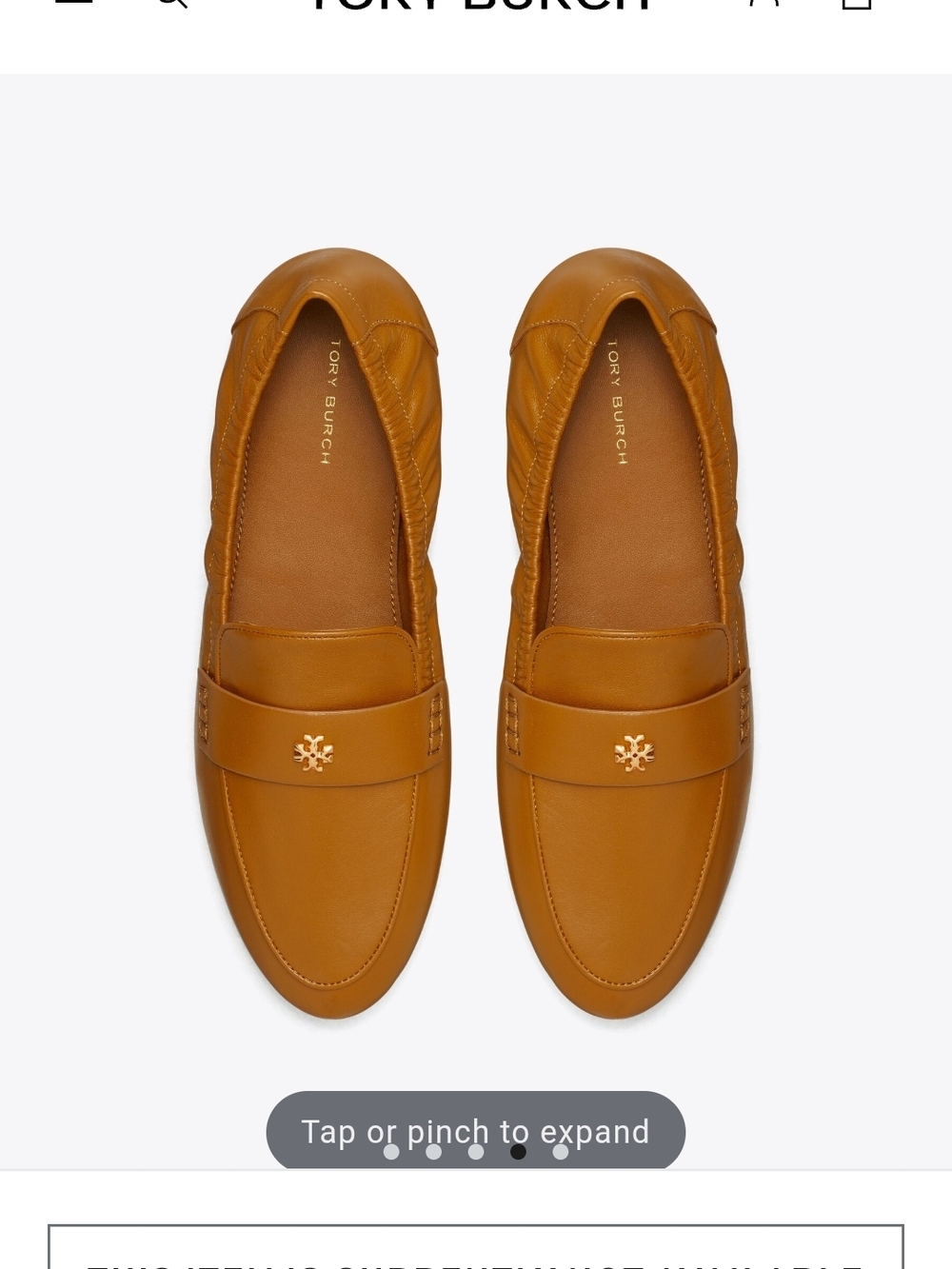 Tory Burch Ballet Loafer - SIZE 7.5 Coconut Sugar
